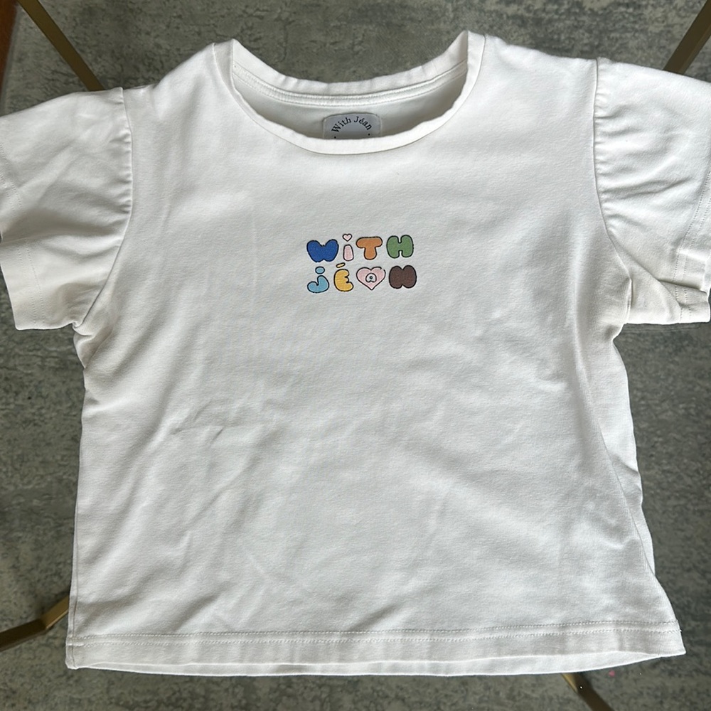 With Jéan cropped T-shirt